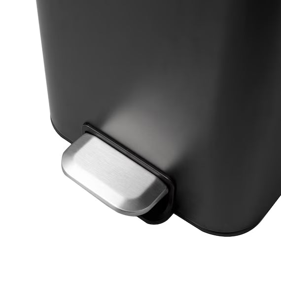 STEP TRASH CAN SLIM WITH SOFT-COLSE LID 20L BK