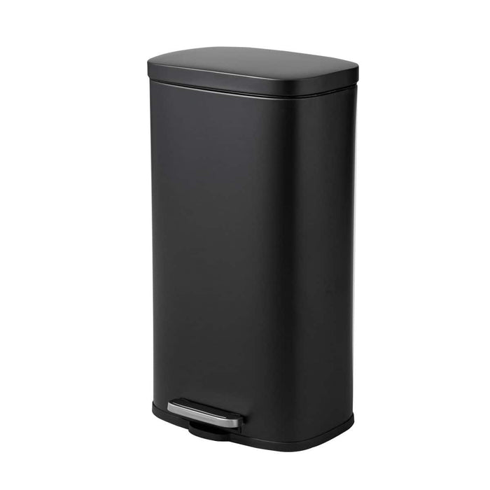 RECTANGLE SOFT-CLOSE TRASH CAN H8-30L BK