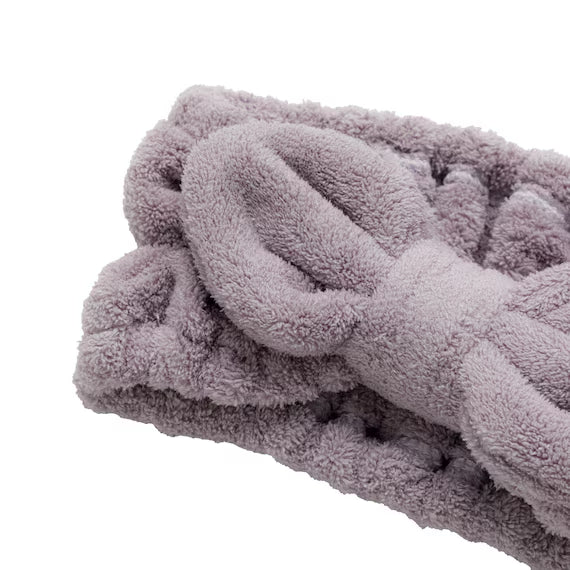 BĂNG ĐÔ NỈ HÌNH NƠ MÀU TÍM IW24