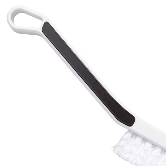 RUBBER COATED MINI BATH BRUSH WH