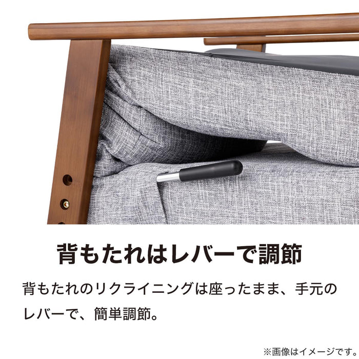 JAPANESE FLOOR CHAIR JC-E04 GY/BR