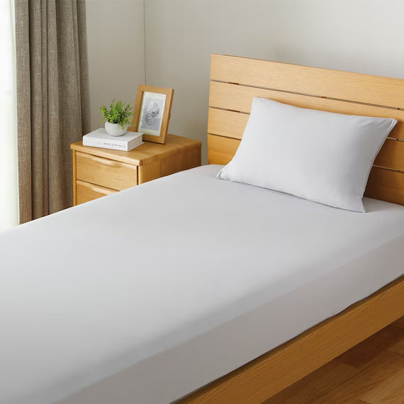 STRETCH FITTEDSHEET38 NFIT FT05 COTTON GY SS-S