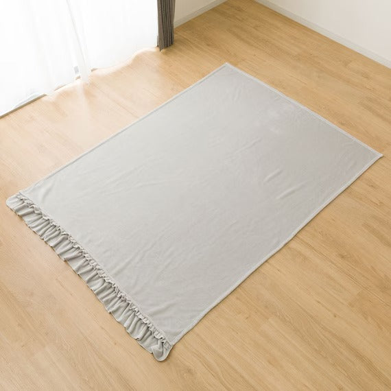 HALF BLANKET SMOOTH TOUCH FRILL A24 GY