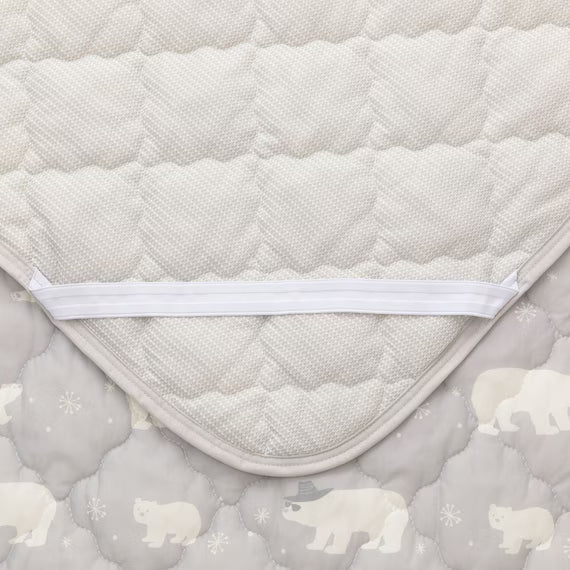 REVERSIBLE PADDED SHEET TOPPER N COOL S2503 BEAR Q