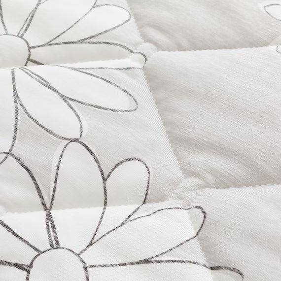 REVERSIBLE PADDED SHEET TOPPER N COOL SP S2509 FLOWER GY S