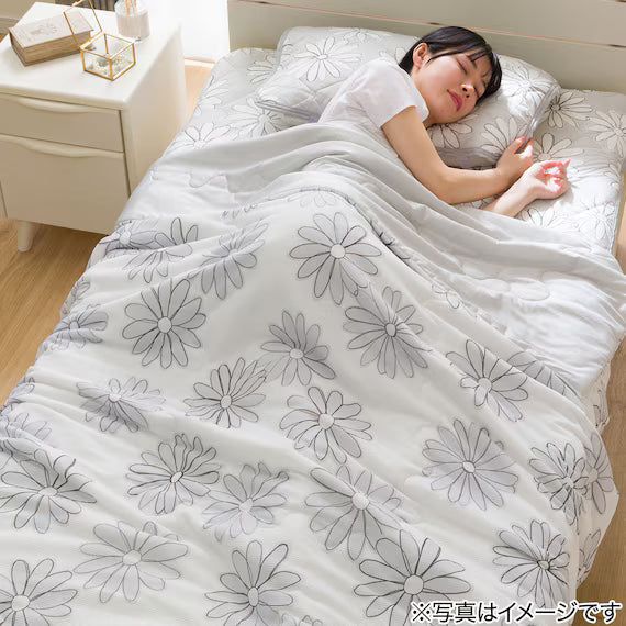REVERSIBLE COMFORTER N COOL SP S2509 FLOWER GY D