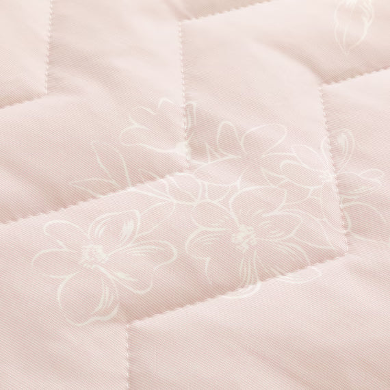 REVERSIBLE PADDED SHEET TOPPER N COOL WSP S2511 FLOWER RO Q