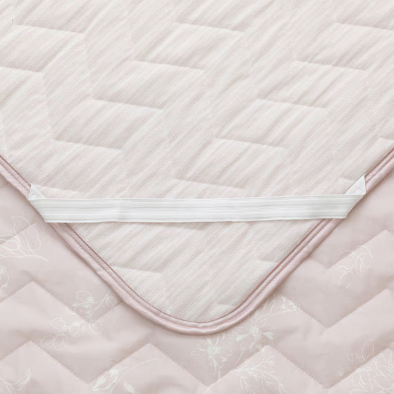 REVERSIBLE PADDED SHEET TOPPER N COOL WSP S2511 FLOWER RO Q