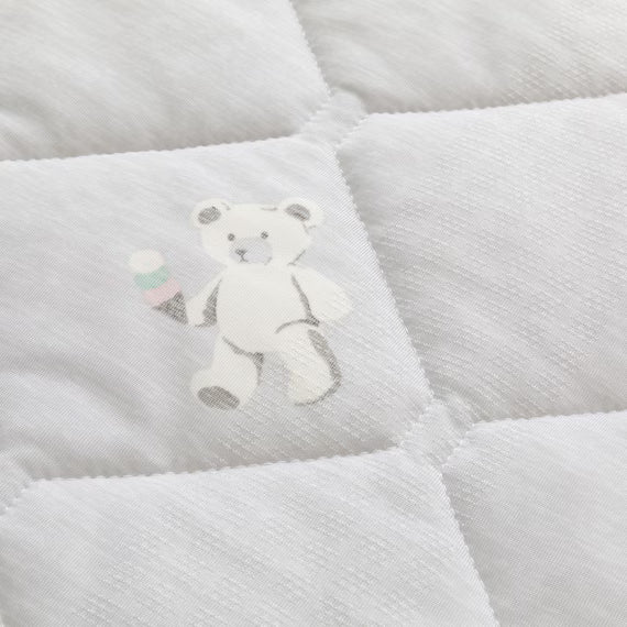 REVERSIBLE PADDED PILLOW TOPPER N COOL SP S2509 FLOWER GY