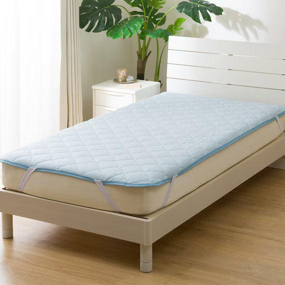 REVERSIBLE PADDED SHEET TOPPER N COOL Q BL S2501