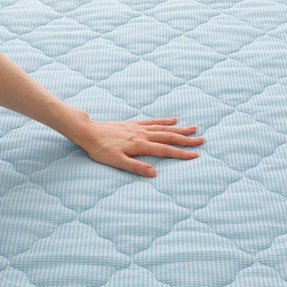 REVERSIBLE PADDED SHEET TOPPER N COOL K BL S2501