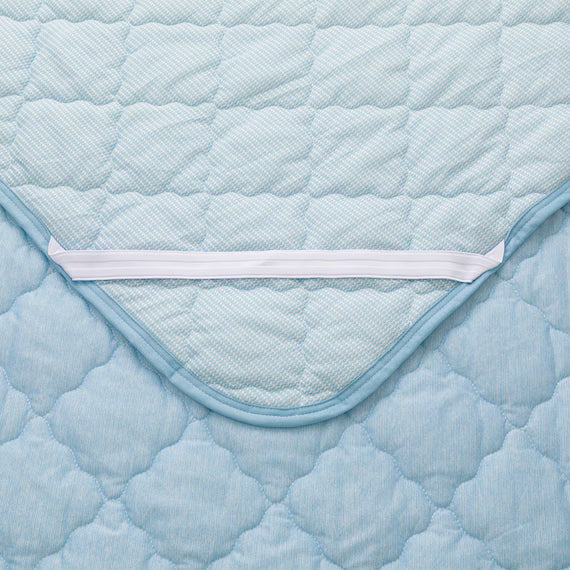REVERSIBLE PADDED SHEET TOPPER N COOL K BL S2501