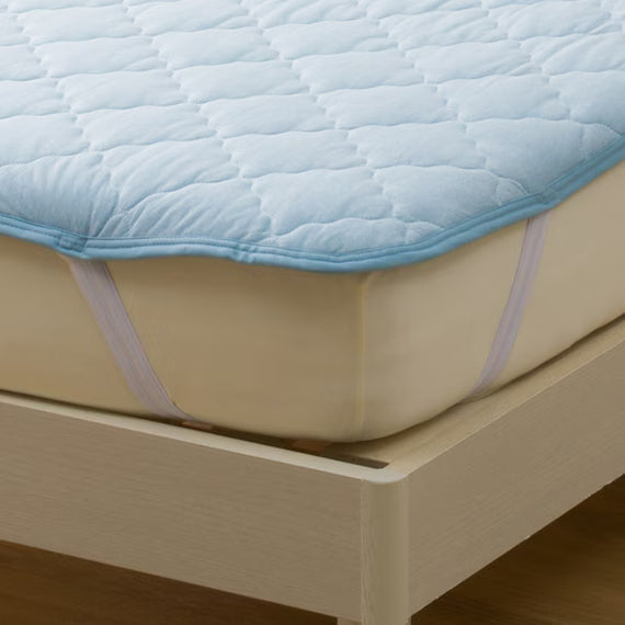 REVERSIBLE PADDED SHEET TOPPER N COOL Q BL S2501