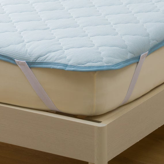 REVERSIBLE PADDED SHEET TOPPER N COOL Q BL S2501
