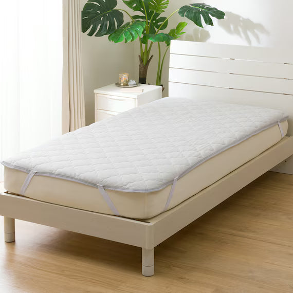 REVERSIBLE PADDED SHEET TOPPER N COOL Q GY S2501