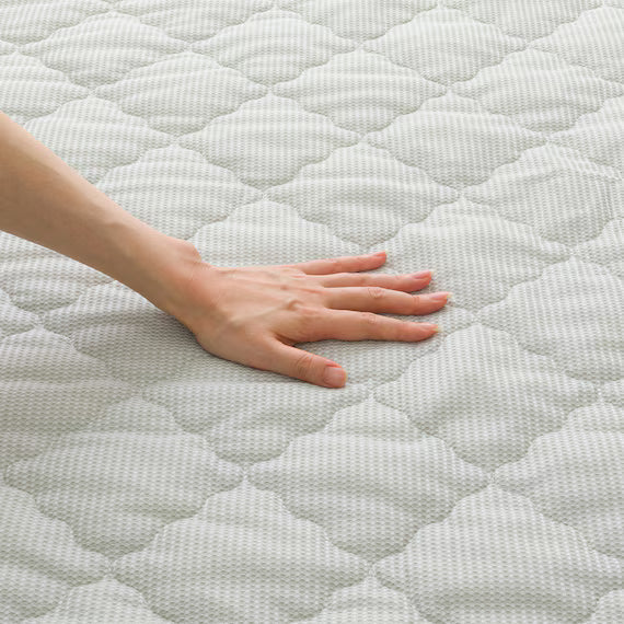 REVERSIBLE PADDED SHEET TOPPER N COOL Q GY S2501