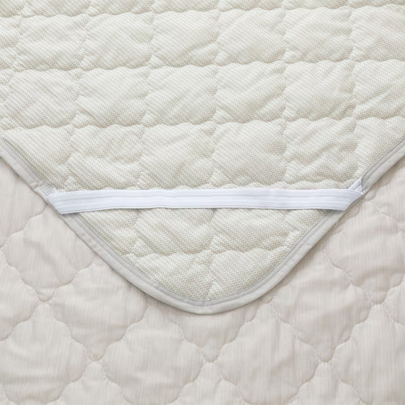REVERSIBLE PADDED SHEET TOPPER N COOL Q GY S2501