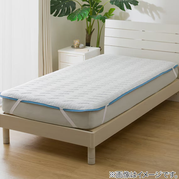 REVERSIBLE PADDED SHEET TOPPER N COOL WSP SD BL S2503