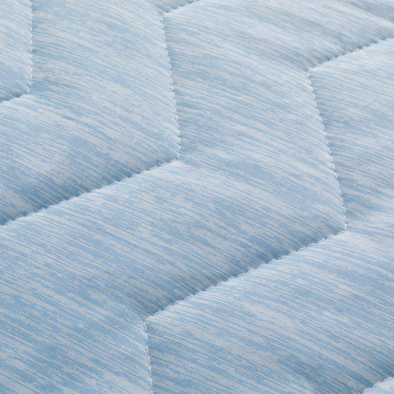 REVERSIBLE PADDED SHEET TOPPER N COOL WSP Q BL S2503