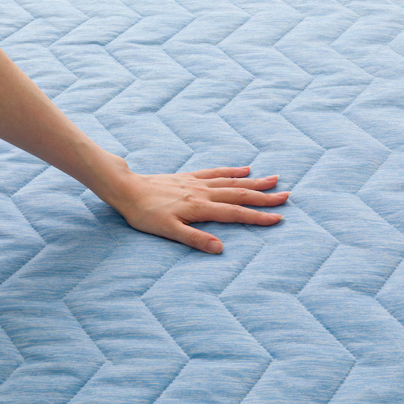 REVERSIBLE PADDED SHEET TOPPER N COOL WSP Q BL S2503