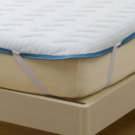 REVERSIBLE PADDED SHEET TOPPER N COOL WSP SD BL S2503