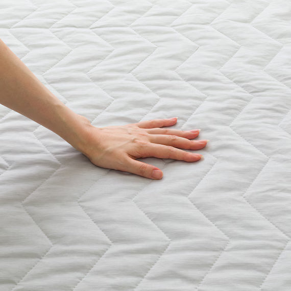 REVERSIBLE PADDED SHEET TOPPER N COOL WSP Q GY S2503