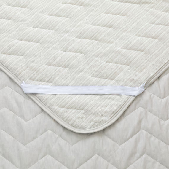 REVERSIBLE PADDED SHEET TOPPER N COOL WSP Q GY S2503