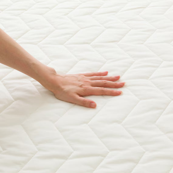 REVERSIBLE PADDED SHEET TOPPER N COOL WSP K WH S2503
