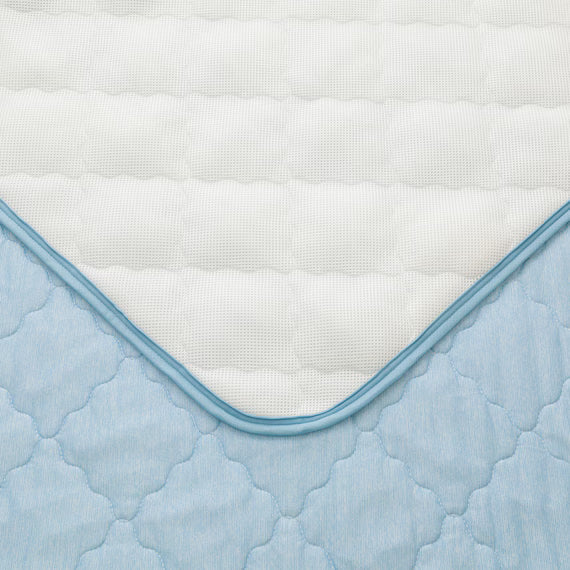 PADDED SHEET TOPPER WITHOUT BANDS N COOL  S BL S2501