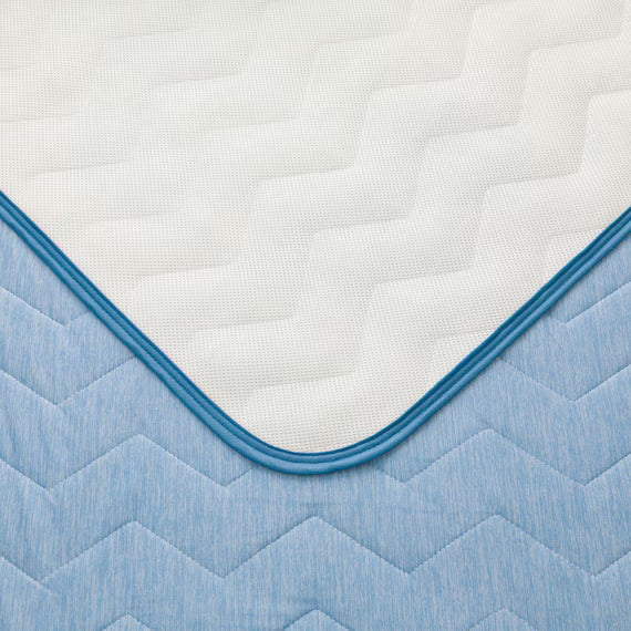 PADDED SHEET TOPPER WITHOUT BANDS N COOL WSP S BL S2503