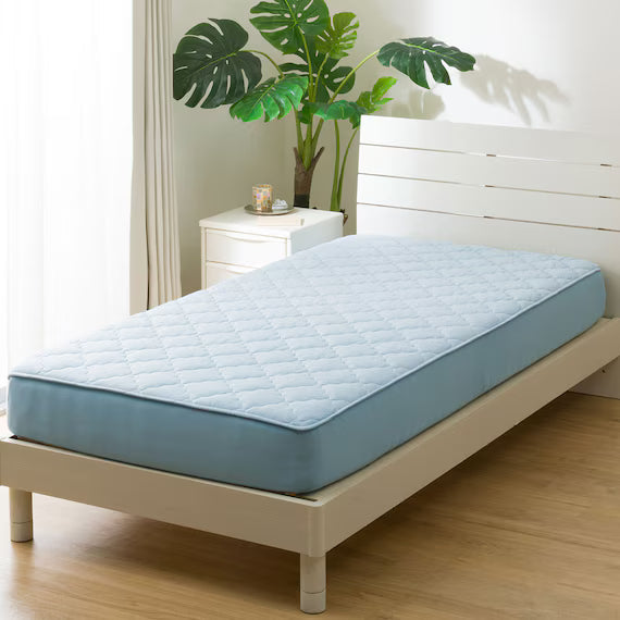 REVERSIBLE FITTED SHEET TOPPER N COOL SP K BL S2502