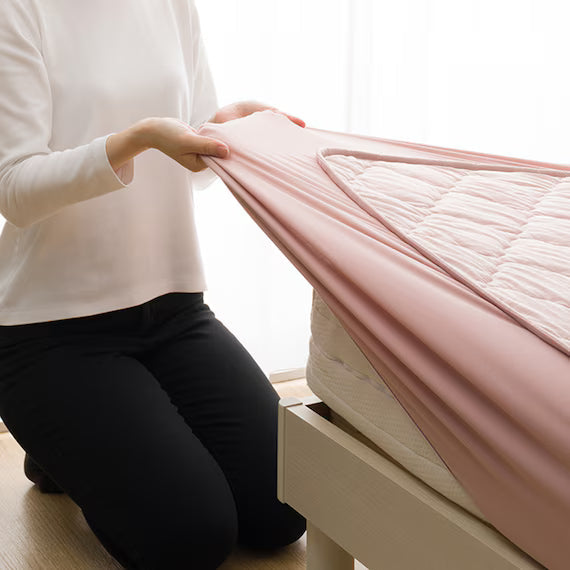 REVERSIBLE FITTED SHEET TOPPER N COOL WSP Q ROS2503