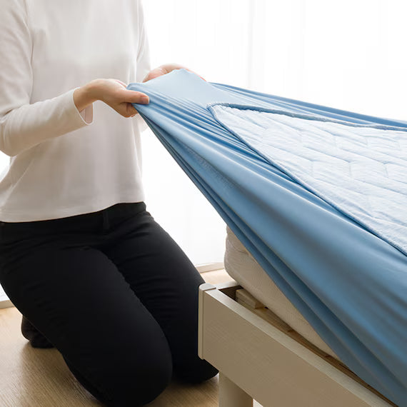 REVERSIBLE FITTED SHEET TOPPER N COOL WSP K BLS2503