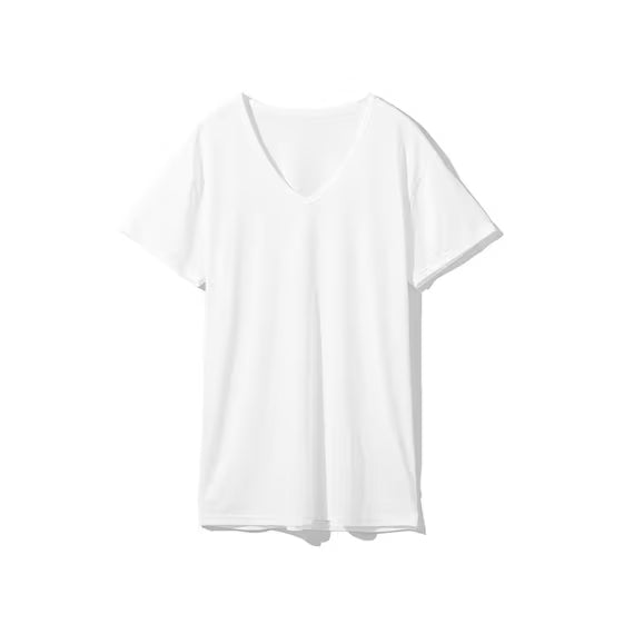 MENS SUPER COOL VNECK TSHIRTNE WH L