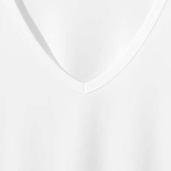 MENS SUPER COOL VNECK TSHIRTNE WH M