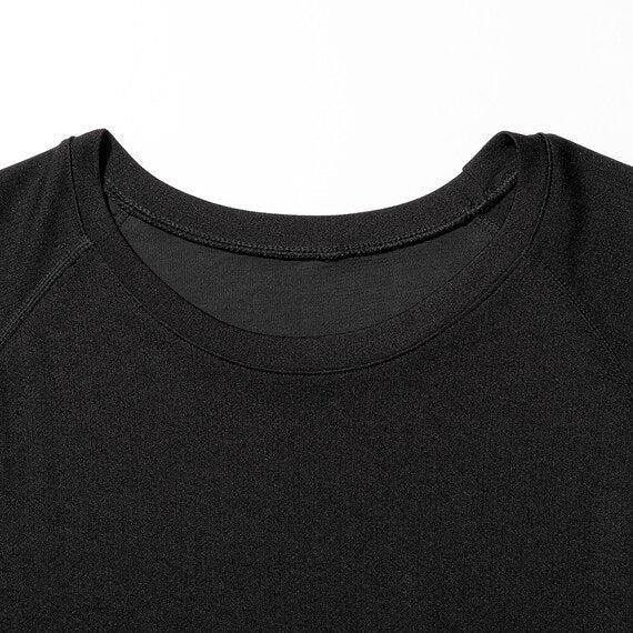 MENS DOUBLE SUPER COOL RAGLAN SLEEVE TSHIRTNE BK M