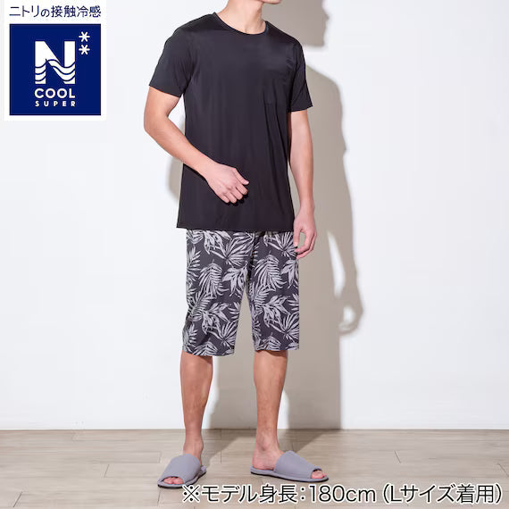 MENS SUPER COOL ROOMWEAR SETNEL BK L