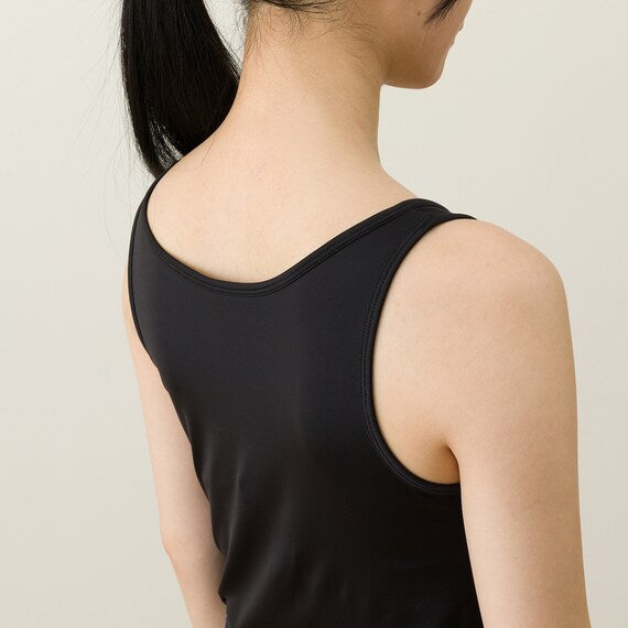 WOMENS SUPER COOL TANK TOP WITH BUILTIN BRANE BK M