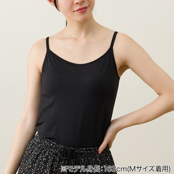 WOMENS SUPER COOL CAMISOLE WITH BUILTIN BRANE BK L