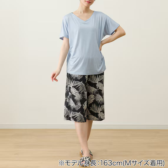 ÁO THUN NỮ SIÊU MÁT TAY DOLMAN MÀU XANH SIZE M