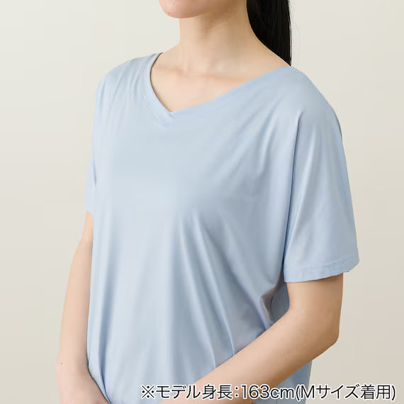 ÁO THUN NỮ SIÊU MÁT TAY DOLMAN MÀU XANH SIZE M