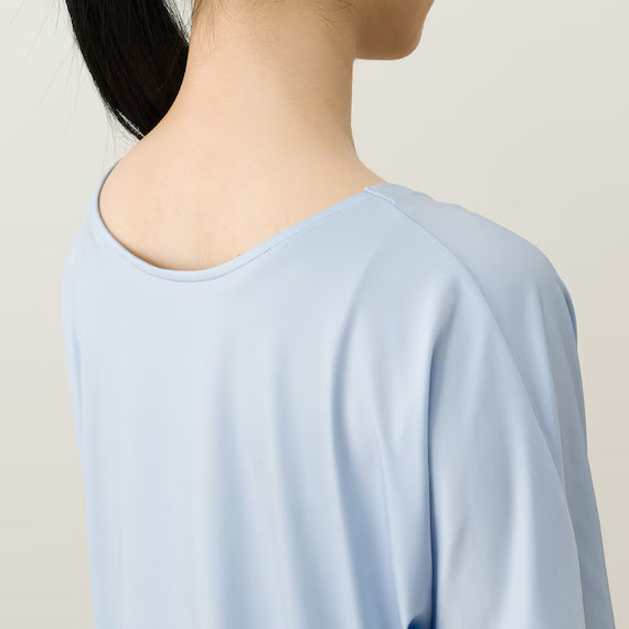 ÁO THUN NỮ SIÊU MÁT TAY DOLMAN MÀU XANH SIZE M