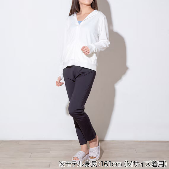 WOMENS UV CUT COOL HOODIE NE MESH WH M