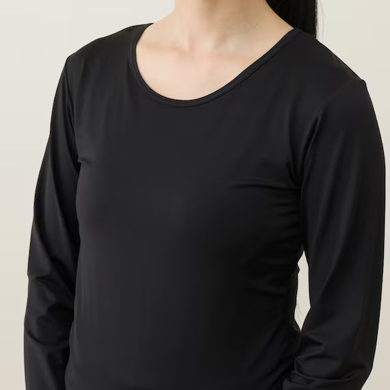 WOMENS UV CUT SUPERCOOL LONG SLEEVE SHIRT NE BK LL