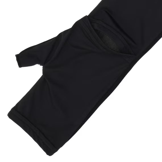 UNISEX UVCUT SUPERCOOL&MESH ARMCOVER WITH THUMBNE BK