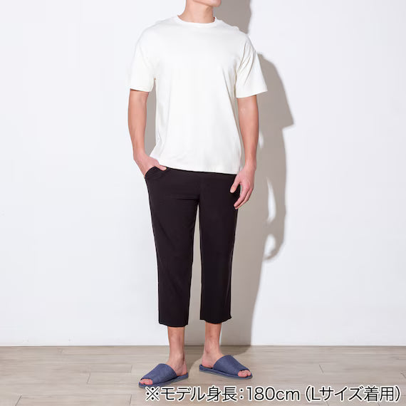MENS COOL CROPPED LENGTH SUPER STRETCH PANTS NE BK LL