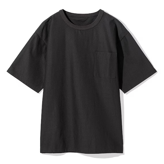 MENS COOL CUT GEORGETTE RELAX TSHIRT NE BK L