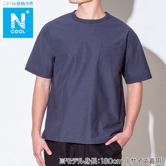 MENS COOL CUT GEORGETTE RELAX TSHIRT NE BL LL