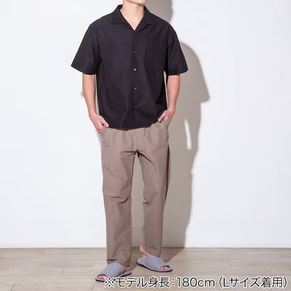 MENS COOL CUT GEORGETTE SHORT SLEEVESHIRT NE BK LL