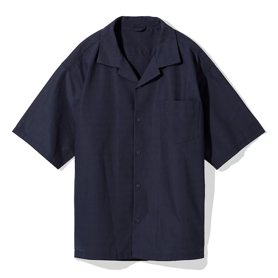 MENS COOL CUT GEORGETTE SHORT SLEEVESHIRT NE BL L